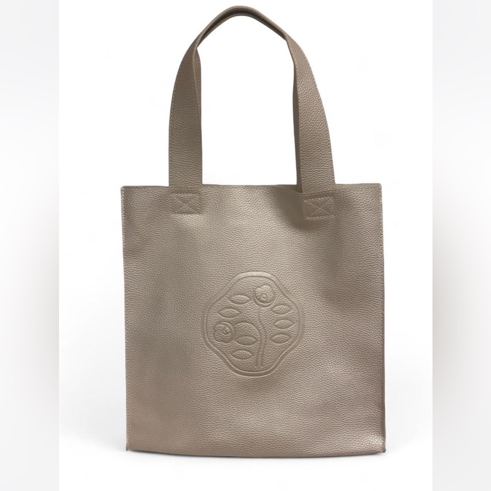 Shiseido Faux Elegant Tan/Beige Tote Bag